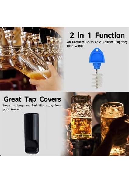 Bira Musluğu Tıkacı Fırçası 18'li Paket, Musluk Kapağı Tıkacı, Musluk Kauçuk Tıpası, Tıkacı Kapağı, Bira Musluğu Tıkacı Temizleme Fırçası (Yurt Dışından) fırsatları