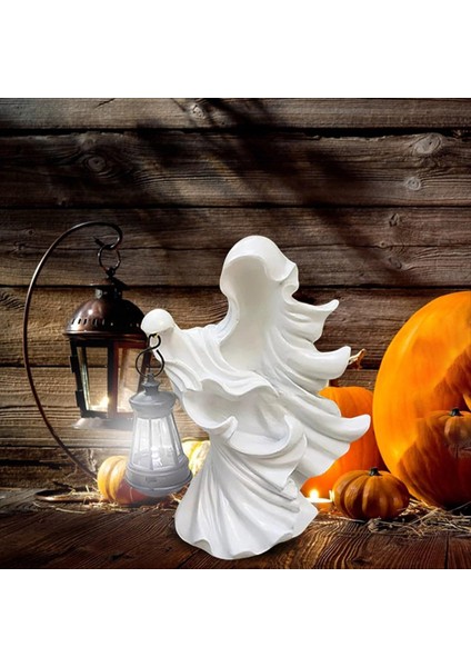 Hayalet Cadılar Bayramı Cadı Süsü Enerji Tasarrufu Reçine Heykeli Bahçe Avlu Dekoru Için Fener ile (Yurt Dışından) fırsatları
