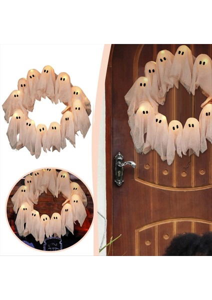 Cadılar Bayramı Dekorasyon Aydınlatma Hayalet Cadılar Bayramı Kapalı Dış Duvar Dekor Ürkütücü Ön Kapı Asma Dekorasyon (Yurt Dışından) fiyatları