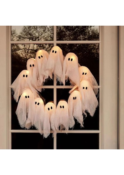 Cadılar Bayramı Dekorasyon Aydınlatma Hayalet Cadılar Bayramı Kapalı Dış Duvar Dekor Ürkütücü Ön Kapı Asma Dekorasyon (Yurt Dışından) indirimleri