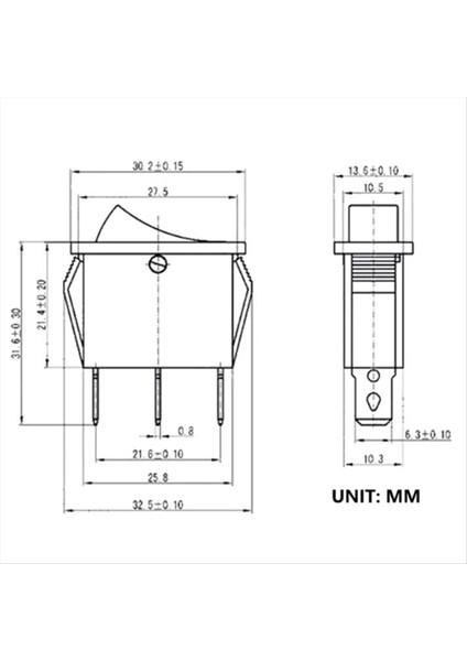10 Adet KCD3-101N Rocker Switch 3 Terminaller Elektrikli Pirinç Ocakları ve Küçük Aletler Için Rocker Switch Yeşil (Yurt Dışından) fırsatları