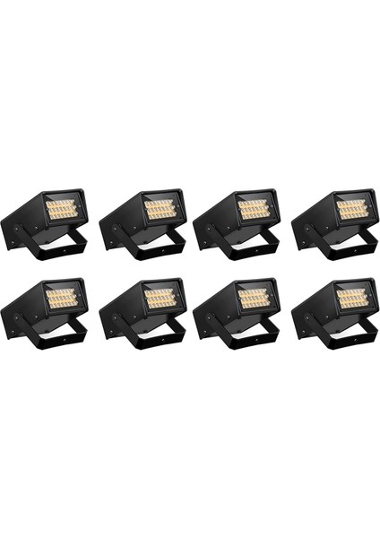 8 Parça Strobe Parti Işıkları Parlak LED Strobe Işıklar Mini Parti Işıkları Ayarlanabilir Flaş Hız Kontrolü Parti Sahne (Yurt Dışından)