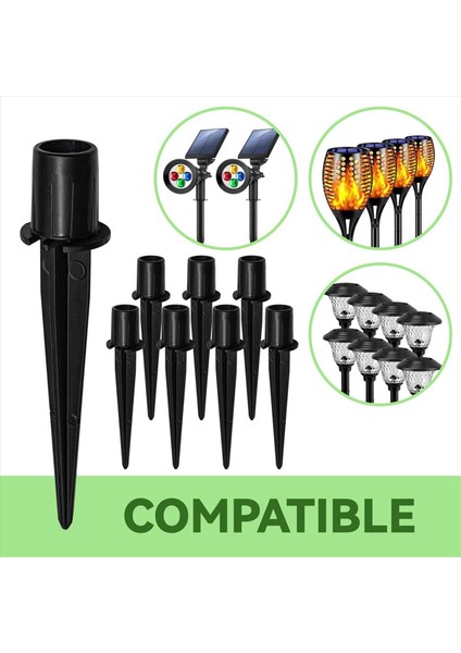 Güneş Işıkları Için 20 Paket Metal Yedek Kazıklar Dış Mekan Güneş Yolu Işıkları Başak Değiştirici Dış Mekan Zemin Kazıkları (Yurt Dışından) fırsatları