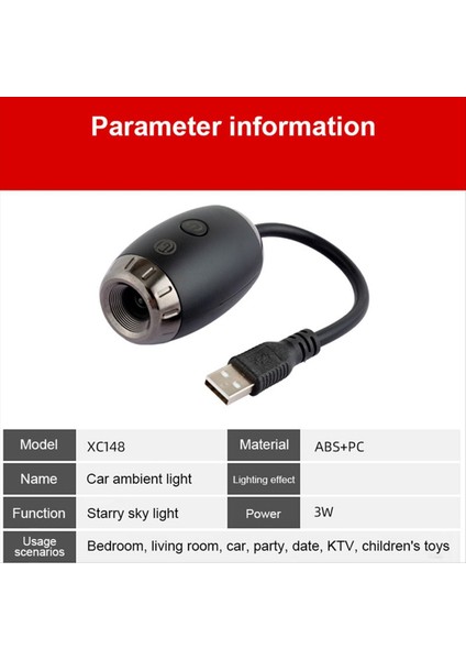 Atmosfer Projeksiyonu Araba Ortam Işığı Geniş Menzilli Projeksiyon Romantik Atmosfer Ayarlanabilir Odak Mesafesi (Yurt Dışından) fiyatları
