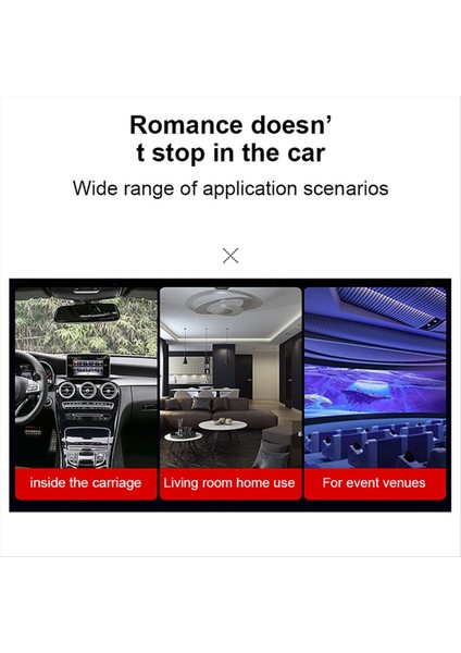 Atmosfer Projeksiyonu Araba Ortam Işığı Geniş Menzilli Projeksiyon Romantik Atmosfer Ayarlanabilir Odak Mesafesi (Yurt Dışından) fırsatları