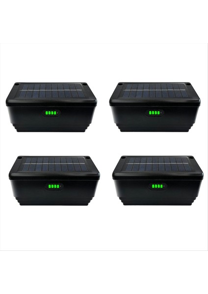 4 Paket Güneş Çit Işıkları Açık Çit Renkli Duvar Arka Bahçe Adım Korkuluk Veranda Havuzu Için Güneş Işıkları (Yurt Dışından)