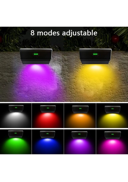 4 Paket Güneş Çit Işıkları Açık Çit Renkli Duvar Arka Bahçe Adım Korkuluk Veranda Havuzu Için Güneş Işıkları (Yurt Dışından) modelleri