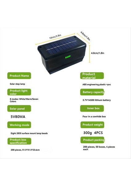 4 Paket Güneş Çit Işıkları Açık Çit Renkli Duvar Arka Bahçe Adım Korkuluk Veranda Havuzu Için Güneş Işıkları (Yurt Dışından) fırsatları