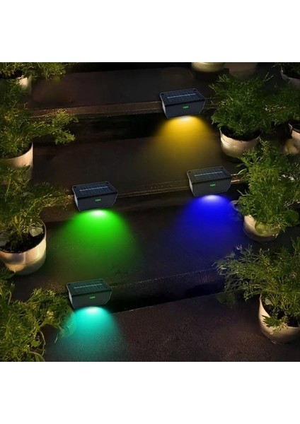 4 Paket Güneş Çit Işıkları Açık Çit Renkli Duvar Arka Bahçe Adım Korkuluk Veranda Havuzu Için Güneş Işıkları (Yurt Dışından) indirimleri
