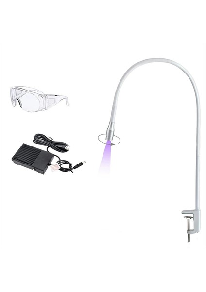 Gooseneck Kirpik Lambası Uv Kirpik Tutkal Zemin Lambası 1 Saniye Hızlı Sertleşen Diyafram LED Uv Tutkal Sertleşen Işık A Ab Tak (Yurt Dışından)
