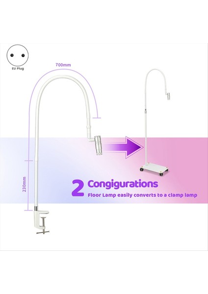 Gooseneck Kirpik Lambası Uv Kirpik Tutkal Zemin Lambası 1 Saniye Hızlı Sertleşen Diyafram LED Uv Tutkal Sertleşen Işık A Ab Tak (Yurt Dışından) fiyatları