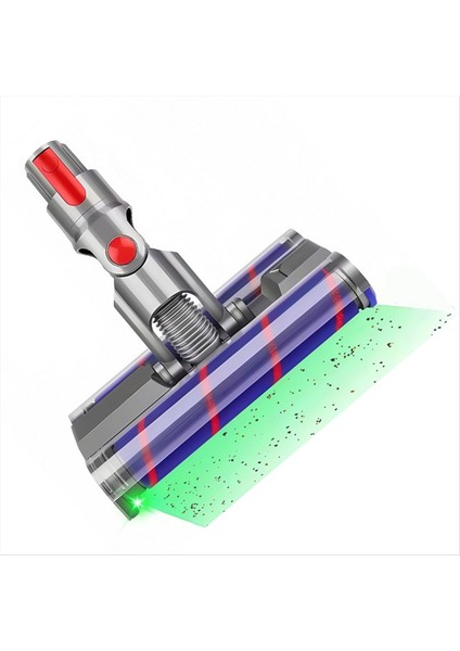 Yumuşak Çift Silindirli Döner Fırça Kafası Dyson V7 V8 V10 V11 V15 Elektrikli Süpürgeler Parçaları Sert Zeminler Için LED Işık ile (Yurt Dışından) fiyatları
