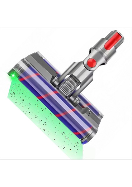 Yumuşak Çift Silindirli Döner Fırça Kafası Dyson V7 V8 V10 V11 V15 Elektrikli Süpürgeler Parçaları Sert Zeminler Için LED Işık ile (Yurt Dışından) modelleri