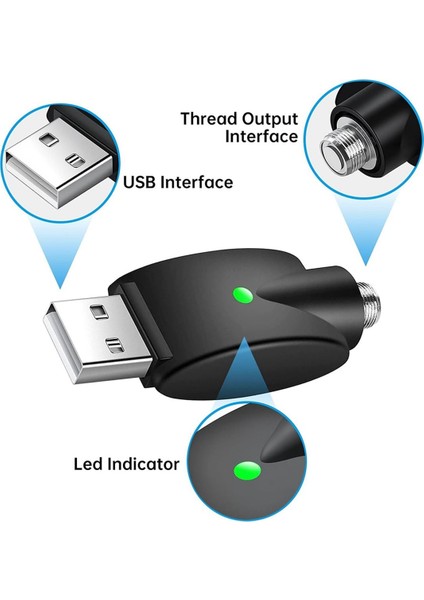 Kablosuz Havyalar Için LED Göstergeli ve Aşırı Şarj Korumalı 2&#39 Li Paket USB Şarj Cihazı (Yurt Dışından) indirimleri