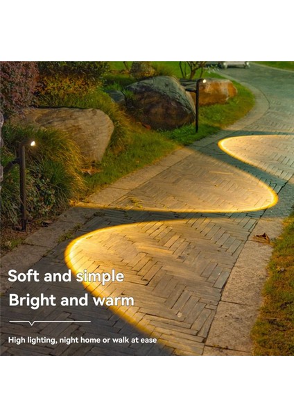 Güneş Enerjili Açık Yol Işık Peyzaj Işık Bahçe Avlu Koridor Spot Kavisli Su Geçirmez Kaldırım Kazık Işık 4 Adet (Yurt Dışından) fırsatları