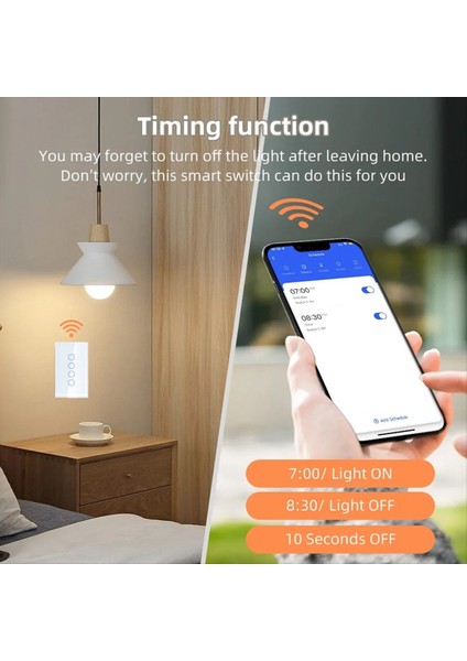 Wifi Akıllı Işık Anahtarı 2500W 2 Çete Dokunmatik Anahtarı Nötr Tel ile Alexa Google Home B (Yurt Dışından) indirimleri
