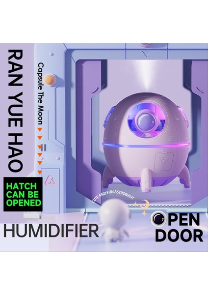 LED Işıklı ve Aroma Difüzörlü Taşınabilir Astronot Nemlendirici - Temiz ve Nemli Hava Için USB ile Güçlendirilir (Yurt Dışından) fiyatları