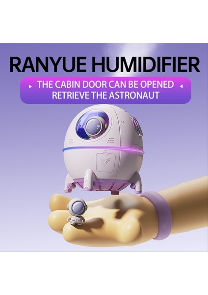 LED Işıklı ve Aroma Difüzörlü Taşınabilir Astronot Nemlendirici - Temiz ve Nemli Hava Için USB ile Güçlendirilir (Yurt Dışından) fırsatları