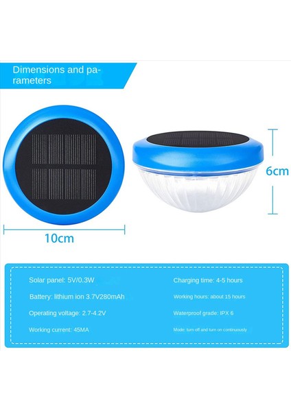 5x Güneş Yüzer Havuz LED Işıkları Su Geçirmez Rgb Renk Değişen Havuz Işıkları Havuz Aksesuarları Havuz Gölet Spa Sıcak Küvet (Yurt Dışından) fiyatları