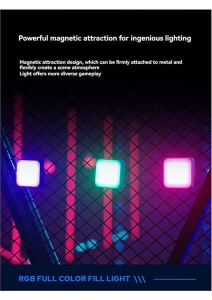 Vs5 Bi Bicolor LED Video Işığı 2500K-8500K Manyetik Cep Dolgu Işığı Telefon Dslr Kamera Için Soğuk Ayakkabı ile Siyah (Yurt Dışından) indirimleri