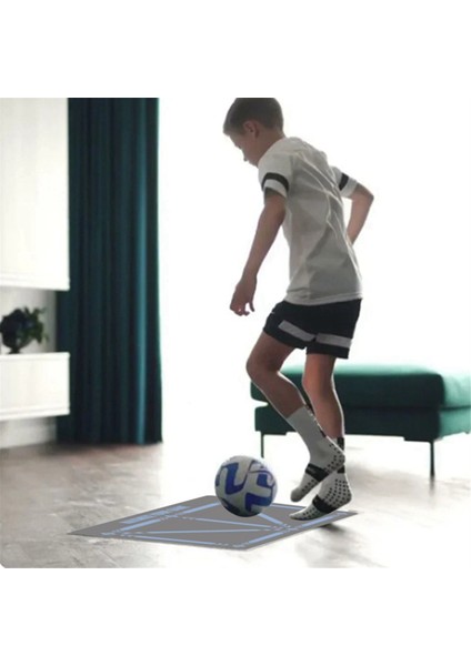 Futbol Ayak Basamağı Antrenman Kaymaz Zemin Matı Top Kontrolü Ayak Basamağı Halısı Iç Mekan Ses Yalıtımlı Fitness Matı (Yurt Dışından) fırsatları
