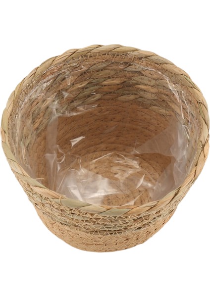 Hasır Örgü Çiçek Saksısı Hasır Sepet Rattan Saksı Saklama Sepeti El Yapımı Dokuma Saksı Sepeti S (Yurt Dışından) modelleri