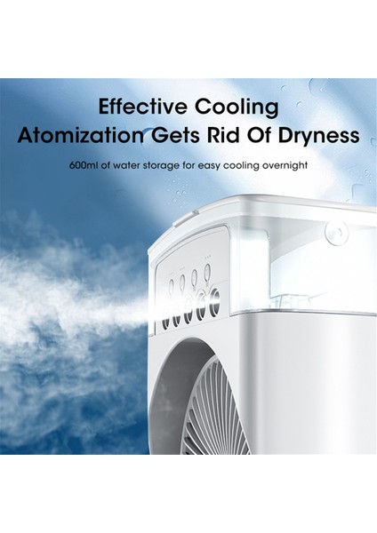 Taşınabilir Masaüstü Nemlendirici Klima Fanı Ev Tipi Küçük Hava Soğutucu Fan Ofis Için Hava Ayarı 3 Hızlı Fan B (Yurt Dışından) indirimleri