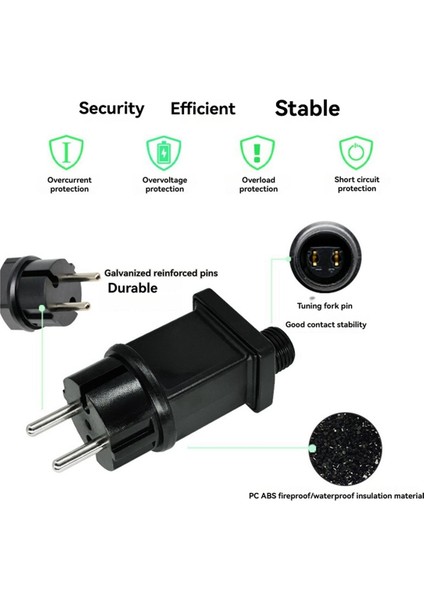 3x3 5V 3 6W Fiş LED Güç Kaynağı LED Trafo Fiş Adaptörü IP44 Su Geçirmez Güç Noel Lamba Adaptörü Ab Fış (Yurt Dışından) fırsatları