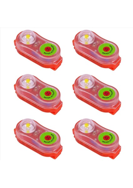 6 Paket Can Yeleği Işığı Otomatik Konum Belirleyici Can Yeleği Flaş Işığı Deniz Tekne Fişekleri LED Güvenlik Hayatta Kalma Ekipmanı A (Yurt Dışından)