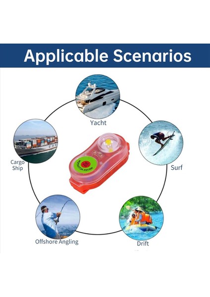 6 Paket Can Yeleği Işığı Otomatik Konum Belirleyici Can Yeleği Flaş Işığı Deniz Tekne Fişekleri LED Güvenlik Hayatta Kalma Ekipmanı A (Yurt Dışından) indirimleri