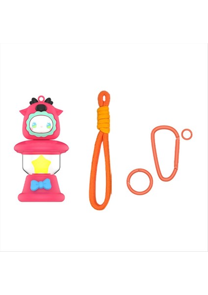 Hava Etiketi Anti-Kayıp Cihaz Gece Lambası Kolye Koruyucu Kapak Karikatür Sevimli Çocuk Çift Toz Geçirmez Depolama Elk (Yurt Dışından)