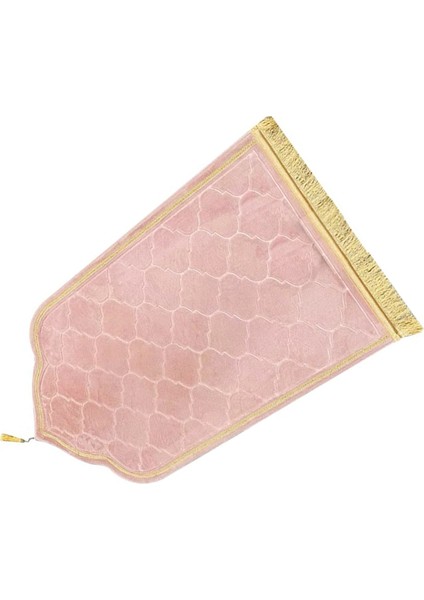 Müslüman Seccade Taşınabilir Seyahat Ibadet Matı Ramazan Kaymaz Halı Kabartmalı Zemin Halıları Pembe (Yurt Dışından) modelleri