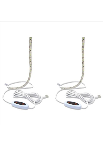 2x Dikiş Dikiş Makinesi Işık Şeridi 12 Inç USB LED Işık Şeridi Kısılabilir Beyaz Işıklar Brother Janome Babylock Abd Plug (Yurt Dışından)