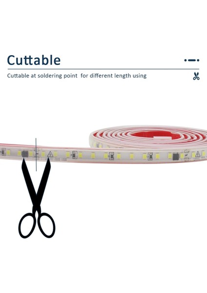 220 V IP68 Su Geçirmez 120 Leds/m LED Şerit Işık Smd 2835 Esnek Şerit Bant Lambası Açık Kapalı Anahtarı Ab Tak Için Açık 7 M C (Yurt Dışından) indirimleri