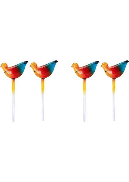 4x Kuş Şekli Bitki Kendinden Sulama Küreleri Cam Su Ampulleri Kapalı Bitkiler Için Otomatik Kendinden Sulama Ekici Ekleme (Yurt Dışından)