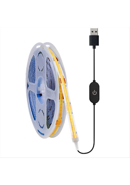 5V Cob USB LED LED Leds Lıves Tv Arka Plan Aydınlatma Diyot Bant Ev Dekoru LED Işık Lambası Ev Mutfak Dolabı 3etre (Yurt Dışından)