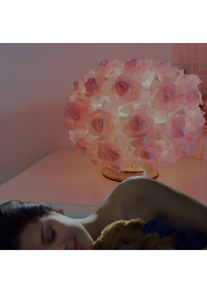 Nordic Gül Çiçek Buket Masa Lambası Romantik Başucu Gece Işığı Düğün Dekor Masa Lambası Için Yatak Odası Abd Fiş (Yurt Dışından) fiyatları