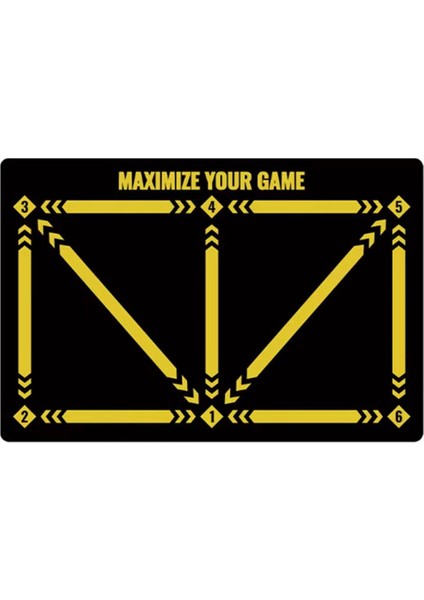 Futbol Ayak Basamağı Antrenman Kaymaz Zemin Matı Top Kontrolü Ayak Basamağı Halısı Iç Mekan Ses Yalıtımlı Fitness Matı C (Yurt Dışından)