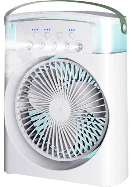 Taşınabilir Masaüstü Nemlendirici Klima Fanı Ev Tipi Küçük Hava Soğutucu Fan Ofis Için Hava Ayarı 3 Hızlı Fan A (Yurt Dışından)