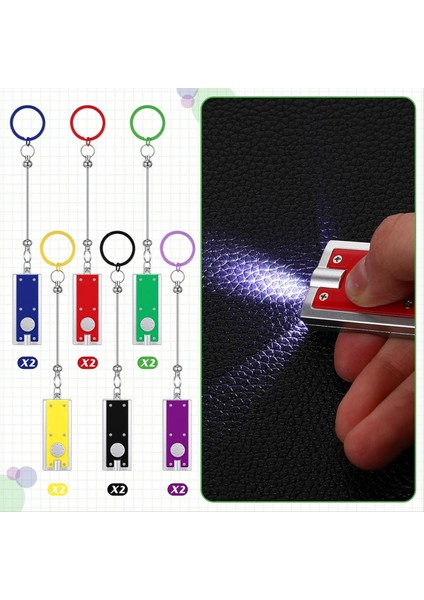 12SET Beadable Keychain 12 Pcs Beadable Anahtarlık Çubukları 12 Pcs Mini LED Işık, Anahtar Zincir Aksesuarları Toplu, Için (Yurt Dışından) modelleri