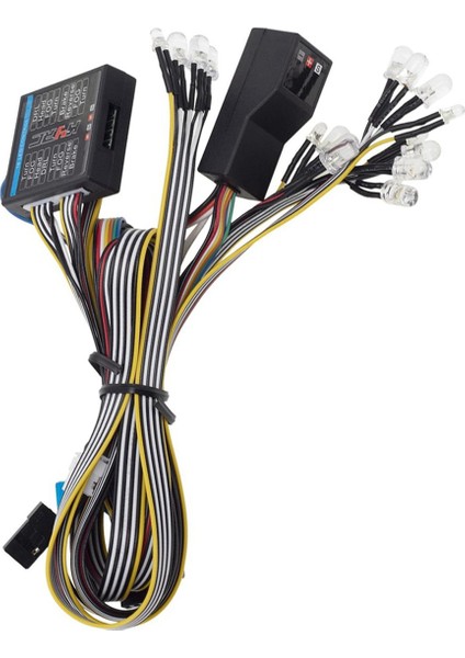 3x Aydınlatma Sistemi Kiti Simülasyon Kontrol Işığı Fren Lambası Rc Araba Işık Kiti Için 1/10 1/8 Model Rc Araba Kamyon (Yurt Dışından) modelleri