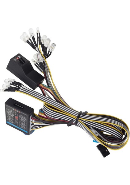 3x Aydınlatma Sistemi Kiti Simülasyon Kontrol Işığı Fren Lambası Rc Araba Işık Kiti Için 1/10 1/8 Model Rc Araba Kamyon (Yurt Dışından) indirimleri