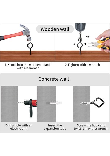 Güvenlik Tokalı Vidalı Kancalar, Açık Telli Işıklar, Bitkiler, Rüzgar Çanları Asmak Için Ağır Hizmet Tipi Tavan Kancaları (Yurt Dışından) indirimleri