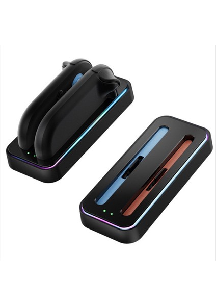 Nintendo Switch Için Şarj Dock&#39 U 2 Joycons Dock Şarj Cihazı LED Göstergeli Stand Istasyonu USB Tip-C Anahtar Için Şarj (Yurt Dışından) fiyatları