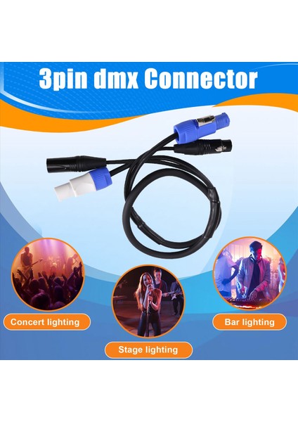 Esnek Powercon Combo Kablo 1m Xlr DMX512 Güç Kombinasyon Kablosu 3 x 1 5mm Sahne Aydınlatması Için Hareketli Kafa (Yurt Dışından) indirimleri