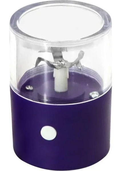 Elektrikli Ot Öğütücü Tütün Öğütücü USB Şarjlı Çimen Ev Sigara Aksesuarları Ev Mutfak Aletleri, Mor (Yurt Dışından)