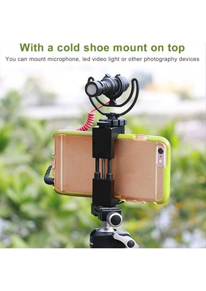 Evrensel Telefon Tutucu Clamp Akıllı Telefon Klip Tutucu Montaj Braketi, Soğuk Ayakkabı Montajlı Telefon Tripod Adaptörü (Yurt Dışından) modelleri