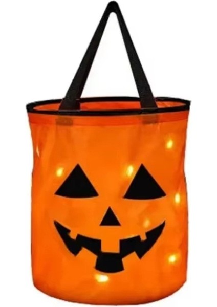 LED Işık Cadılar Bayramı Trick Or Treat Kova Kabak Şeker Çanta Şükran Günü Partisi Si Için Cadılar Bayramı Sepeti 5 Adet (Yurt Dışından) modelleri