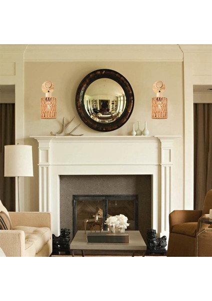 2x Rattan Halat Yatak Başı Duvar Lambası Silindirik Yatak Odası Yatak Odası Için Işık Çiftlik Evi Kırsal Dekoratif Aydınlatma B (Yurt Dışından) fırsatları