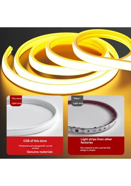 10M Cob Esnek Işık Şeridi Süper Parlak LED Işık Şeridi Dış Mekan Kendinden Yapışkanlı Doğrusal Işık Metre Başına 240 Işık Ab (Yurt Dışından) fiyatları